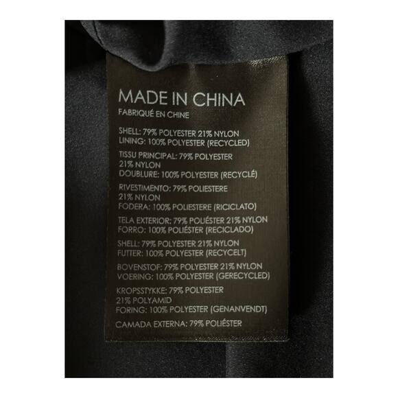 Club Monaco Dress brocade minidress blue multi size Large L DEFECT - Picture 5 of 5